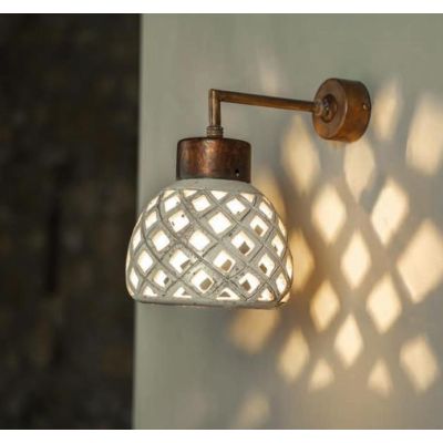 APPLIQUE IN STILE VINTAGE IN CERAMICA TRAFORATA MADE IN ITALY DELLA IMAS IMAS - Cristalensi Shop Online