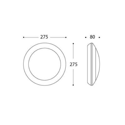 BERTA PLAFONIERA APPLIQUE DIAMETRO 27,5 ATTACCO 1XE27 IP66 IN RESINA BIANCA,GRIGIA O NERA DARK LIGHT - Cristalensi Shop Online