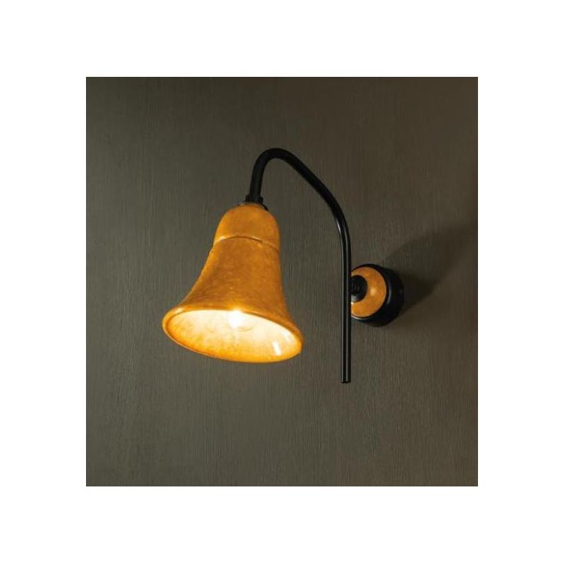 APPLIQUE RUSTICA IN CERAMICA E METALLO NERO MADE IN ITALY DELLA IMAS IMAS - Cristalensi Shop Online