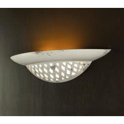 APPLIQUE RUSTICA A CONCA IN TERRACOTTA TRAFORATA PRODOTTA IN ITALIA IMAS - Cristalensi Shop Online 2