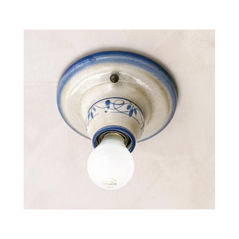 PLAFONIERA APPLIQUE RUSTICA IN TERRACOTTA MADE IN ITALY DELLA IMAS IMAS - Cristalensi Shop Online
