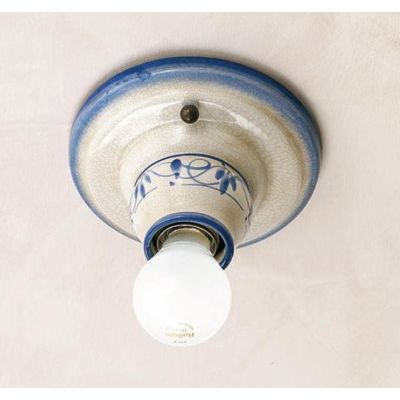 PLAFONIERA APPLIQUE RUSTICA IN TERRACOTTA MADE IN ITALY DELLA IMAS IMAS - Cristalensi Shop Online