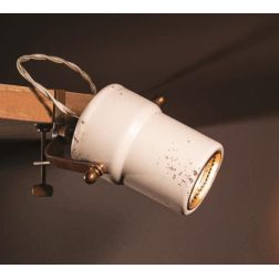 APPLIQUE FARETTO ORIENTABILE IN TERRACOTTA CON MORSETTO IN OTTONE STILE RUSTICO IMAS - Cristalensi Shop Online 2