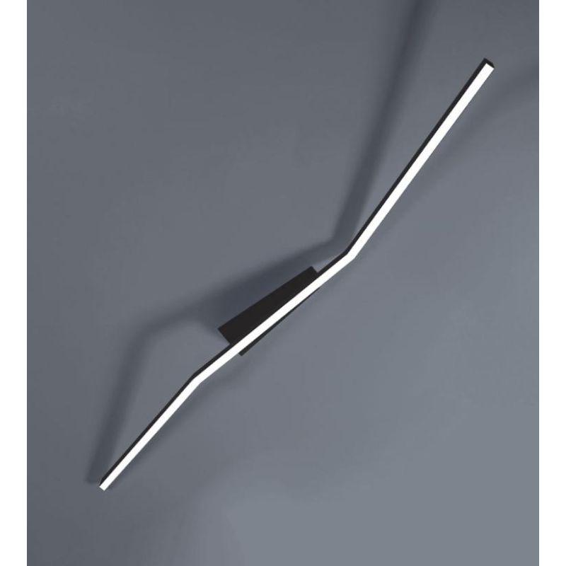 BOW PLAFONIERA APPLIQUE MODERNA LED 30W LUCE 3000K/4000K IN ALLUMINIO BIANCO,SABBIA O NERO LARGHEZZA CM 142 Vivida International