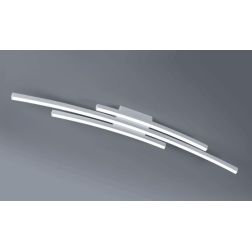 BOW PLAFONIERA MODERNA LED 48W LUCE 3000K/4000K IN ALLUMINIO BIANCO,SABBIA O NERO LARGHEZZA CM 120 Vivida International - Crista 2
