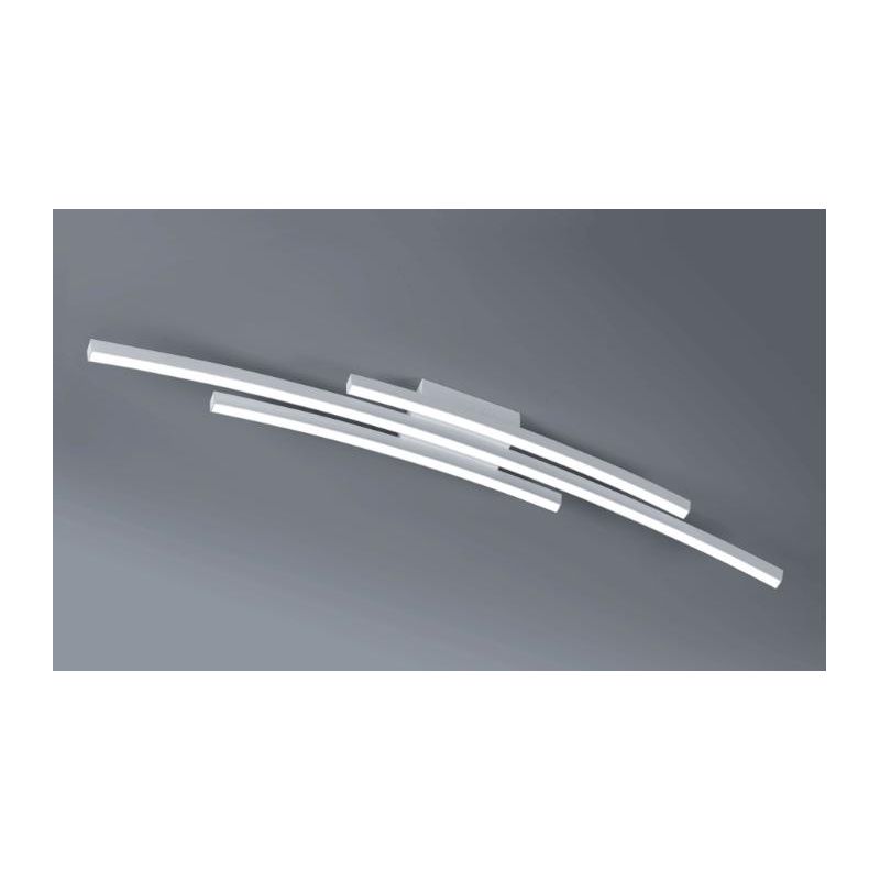 BOW PLAFONIERA MODERNA LED 48W LUCE 3000K/4000K IN ALLUMINIO BIANCO,SABBIA O NERO LARGHEZZA CM 120 Vivida International - Crista
