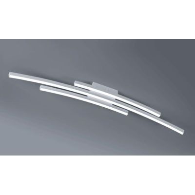 BOW PLAFONIERA MODERNA LED 48W LUCE 3000K/4000K IN ALLUMINIO BIANCO,SABBIA O NERO LARGHEZZA CM 120 Vivida International - Crista