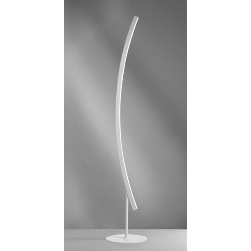 BOW PIANTANA MODERNA AD ARCO LED 26W LUCE 3000K IN ALLUMINIO BIANCO, SABBIA O NERO Vivida International - Cristalensi Shop Onlin