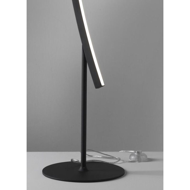 BOW PIANTANA MODERNA AD ARCO LED 26W LUCE 3000K IN ALLUMINIO BIANCO, SABBIA O NERO Vivida International - Cristalensi Shop Onlin