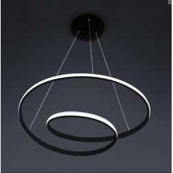 CIRCUIT SOSPENSIONE CON LED 40W DIMMERABILE BIANCA,SABBIA O NERA DIAMETRO CM 65 Vivida International - Cristalensi Shop Online 2