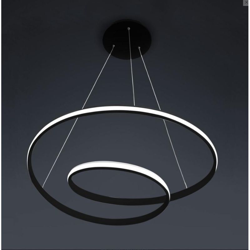 CIRCUIT SOSPENSIONE CON LED 40W DIMMERABILE BIANCA,SABBIA O NERA DIAMETRO CM 65 Vivida International - Cristalensi Shop Online
