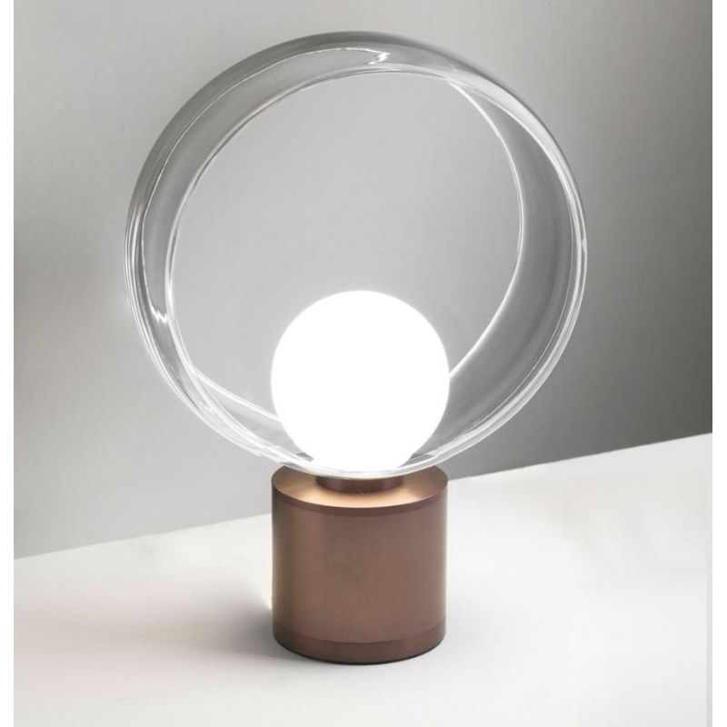 COSMIT ORIGINALE LAMPADA DA TAVOLO BIANCA NERA O MARRONE LAMPADINA G9 MODERNA Vivida International - Cristalensi Shop Online