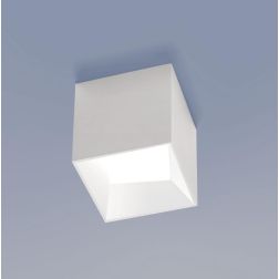 CUBE PLAFONIERA DA ESTERNO IP44 LED 11,5W LUCE 3000K ALLUMINIO BIANCO O NERO LUCE SOTTO Vivida International - Cristalensi Shop 2