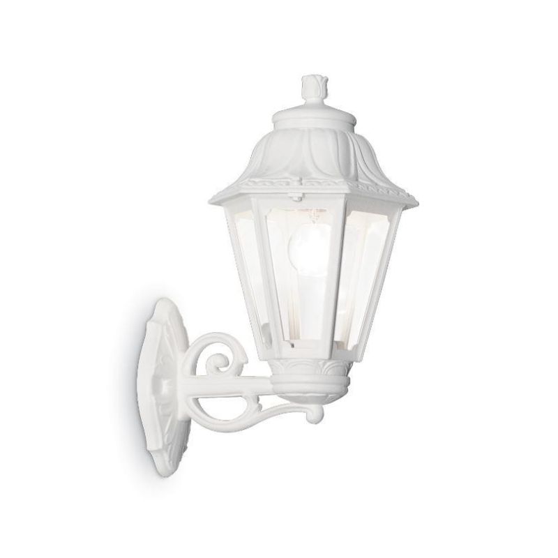 BISSO ANNA APPLIQUE IN RESINA BIANCO O NERO IP55 GIRATO IN BASSO O IN ALTO CLASSICO ECONOMICO DARK LIGHT - Cristalensi Shop Onli