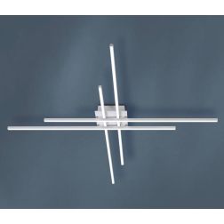 HASHTAG PLAFONIERA MODERNA BIANCA O NERA LED 42W LUCE 3000K DISEGNO A CROCE ORIGINALE Vivida International - Cristalensi Shop On