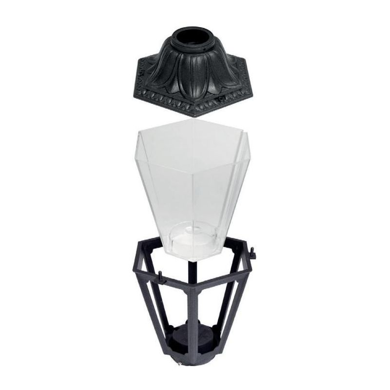 SICHEM ANNA SOSPENSIONE IN RESINA BIANCA O NERA IP55 LANTERNA CLASSICA ECONOMICA DARK LIGHT - Cristalensi Shop Online