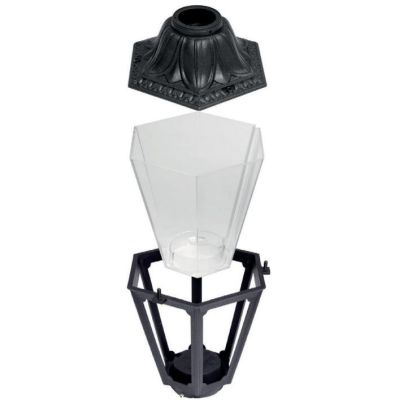 SICHEM ANNA SOSPENSIONE IN RESINA BIANCA O NERA IP55 LANTERNA CLASSICA ECONOMICA DARK LIGHT - Cristalensi Shop Online