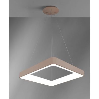 INNER SOSPENSIONE QUADRATA CM 60X60 LED 50W LUCE 3000K BIANCA NERA O SABBIA MODERNA Vivida International - Cristalensi Shop Onli