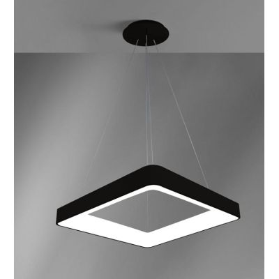 INNER SOSPENSIONE QUADRATA CM 60X60 LED 50W LUCE 3000K BIANCA NERA O SABBIA MODERNA Vivida International - Cristalensi Shop Onli
