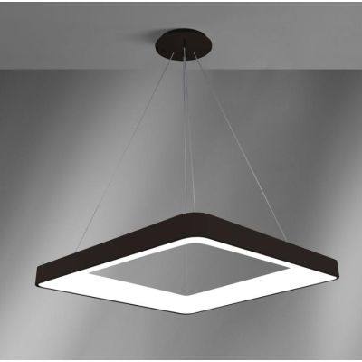 INNER SOSPENSIONE QUADRATA CM 80X80 LED 80W LUCE 3000K BIANCA NERA O SABBIA MODERNA Vivida International - Cristalensi Shop Onli