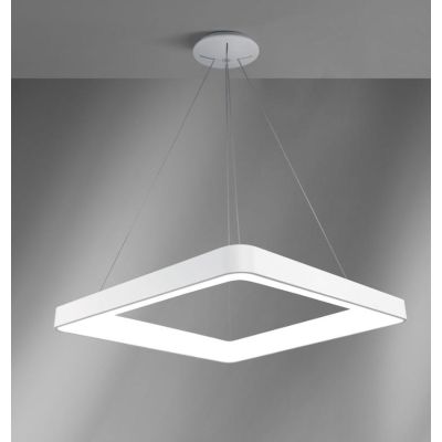 INNER SOSPENSIONE QUADRATA CM 80X80 LED 80W LUCE 3000K BIANCA NERA O SABBIA MODERNA Vivida International - Cristalensi Shop Onli