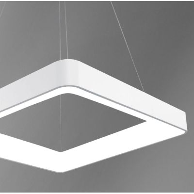 INNER SOSPENSIONE QUADRATA CM 80X80 LED 80W LUCE 3000K BIANCA NERA O SABBIA MODERNA Vivida International - Cristalensi Shop Onli