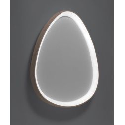 LIFERING PLAFONIERA OVALE MODERNA LED 60W LUCE 3000K BIANCA NERA O SABBIA Vivida International - Cristalensi Shop Online