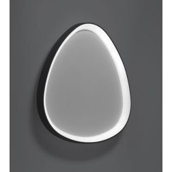 LIFERING PLAFONIERA OVALE MODERNA LED 48W LUCE 3000K BIANCA NERA O SABBIA Vivida International - Cristalensi Shop Online