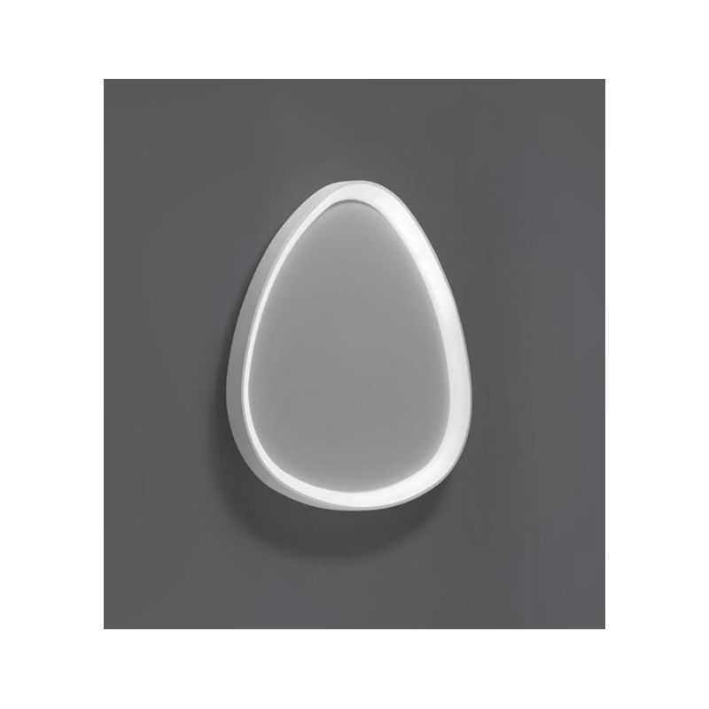 LIFERING PLAFONIERA OVALE MODERNA LED 38W LUCE 3000K BIANCA NERA O SABBIA Vivida International - Cristalensi Shop Online