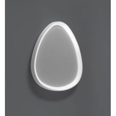 LIFERING PLAFONIERA OVALE MODERNA LED 38W LUCE 3000K BIANCA NERA O SABBIA Vivida International - Cristalensi Shop Online