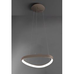 LIFERING SOSPENSIONE IN FORMA OVALE LED 48W BIANCA NERA O SABBIA MODERNA Vivida International - Cristalensi Shop Online 2