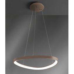 LIFERING SOSPENSIONE IN FORMA OVALE LED 60W BIANCA NERA O SABBIA MODERNA Vivida International - Cristalensi Shop Online