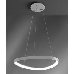 LIFERING SOSPENSIONE IN FORMA OVALE LED 60W BIANCA NERA O SABBIA MODERNA Vivida International - Cristalensi Shop Online 2