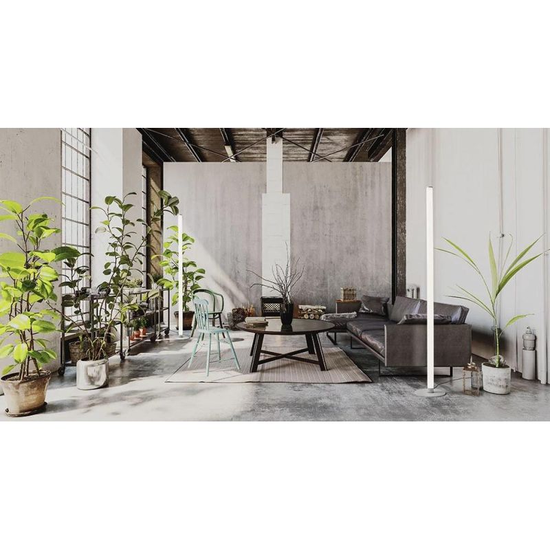 T311.50 PIRGOS PIANTANA TUBOLARE IN ALLUMINIO LED 43.2W DIMMERABILE LUCE 3000K ALTEZZA CM 180 IP40 MODERNA Sforzin Illuminazione