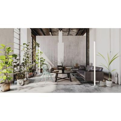 T311.50 PIRGOS PIANTANA TUBOLARE IN ALLUMINIO LED 43.2W DIMMERABILE LUCE 3000K ALTEZZA CM 180 IP40 MODERNA Sforzin Illuminazione