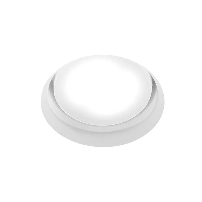 T337-338 FILIATRA FARETTO ROTONDO DA INCASSO IN GESSO D11.5 CM BORBO BIANCO O NERO LAMPADINA ATTACCO GX53 Sforzin Illuminazione