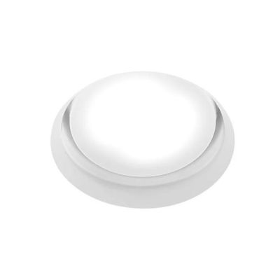 T337-338 FILIATRA FARETTO ROTONDO DA INCASSO IN GESSO D11.5 CM BORBO BIANCO O NERO LAMPADINA ATTACCO GX53 Sforzin Illuminazione