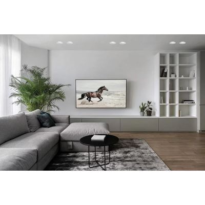 T337-338 FILIATRA FARETTO ROTONDO DA INCASSO IN GESSO D11.5 CM BORBO BIANCO O NERO LAMPADINA ATTACCO GX53 Sforzin Illuminazione