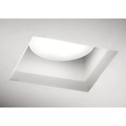 T381 FILIATRA FARETTO QUADRATO DA INCASSO IN GESSO CM 11.3X11.3 LAMPADINA ATTACCO GX53 Sforzin Illuminazione - Cristalensi Shop 2