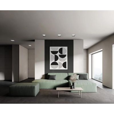 T381 FILIATRA FARETTO QUADRATO DA INCASSO IN GESSO CM 11.3X11.3 LAMPADINA ATTACCO GX53 Sforzin Illuminazione - Cristalensi Shop