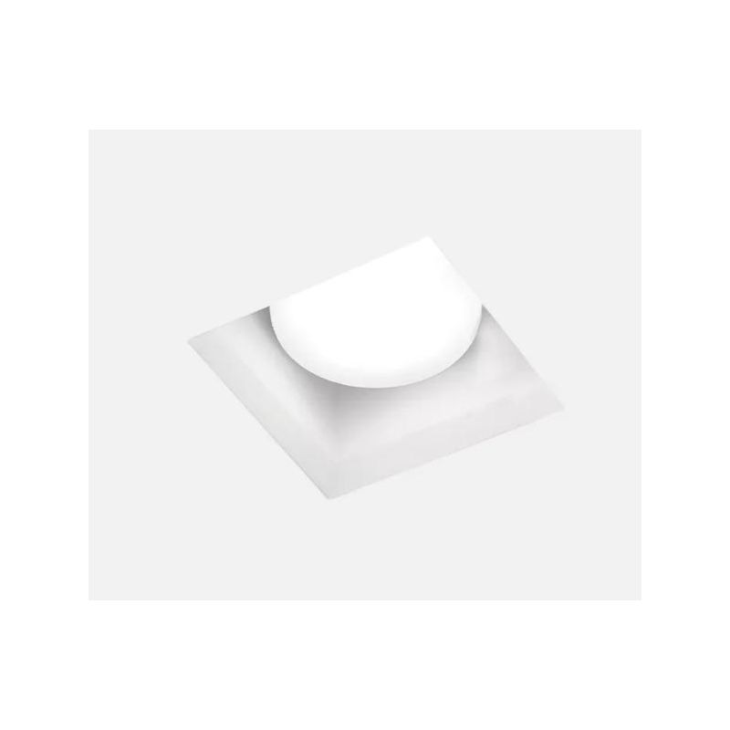 T381 FILIATRA FARETTO QUADRATO DA INCASSO IN GESSO CM 11.3X11.3 LAMPADINA ATTACCO GX53 Sforzin Illuminazione - Cristalensi Shop