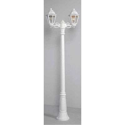 GIGIBISSO ANNA LAMPIONE H209 CM IP55 CON LANTERNE BIANCO O NERO IN RESINA ECONOMICO MADE IN ITALY DARK LIGHT - Cristalensi Shop