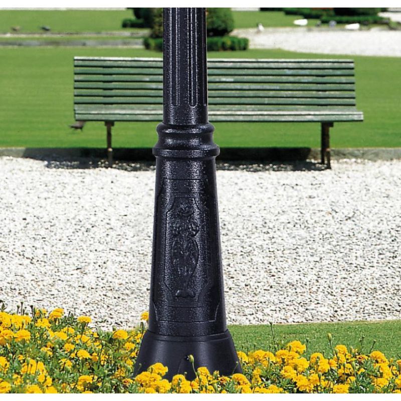 GIGIBISSO ANNA LAMPIONE H209 CM IP55 CON LANTERNE BIANCO O NERO IN RESINA ECONOMICO MADE IN ITALY DARK LIGHT - Cristalensi Shop