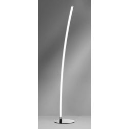 LIGHT LINE LAMPADA DA TERRA CON LED 20W DIMMERABILE IN METALLO CROMO CON DIFFUSORE BIANCO Vivida International - Cristalensi Sho