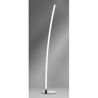LIGHT LINE LAMPADA DA TERRA CON LED 20W DIMMERABILE IN METALLO CROMO CON DIFFUSORE BIANCO Vivida International - Cristalensi Sho