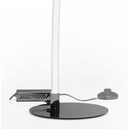 LIGHT LINE LAMPADA DA TERRA CON LED 20W DIMMERABILE IN METALLO CROMO CON DIFFUSORE BIANCO Vivida International - Cristalensi Sho 2