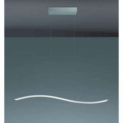 LIL WAVE SOSPENSIONE MODERNA LED 30W LUCE 3000K/4000K ALLUMINIO BIANCO O NERO ECONOMICO Vivida International - Cristalensi Shop