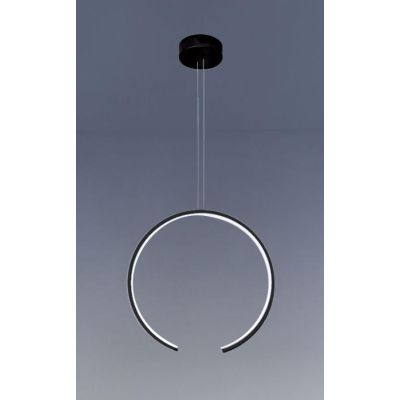 OLYMPIC SOSPENSIONE SINGOLA MODERNA ALLUMINIO BIANCO O NERO LED 25W LUCE 3000K/4000K Vivida International - Cristalensi Shop Onl
