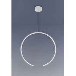 OLYMPIC SOSPENSIONE SINGOLA MODERNA ALLUMINIO BIANCO O NERO LED 30W LUCE 3000K/4000K Vivida International - Cristalensi Shop Onl 2