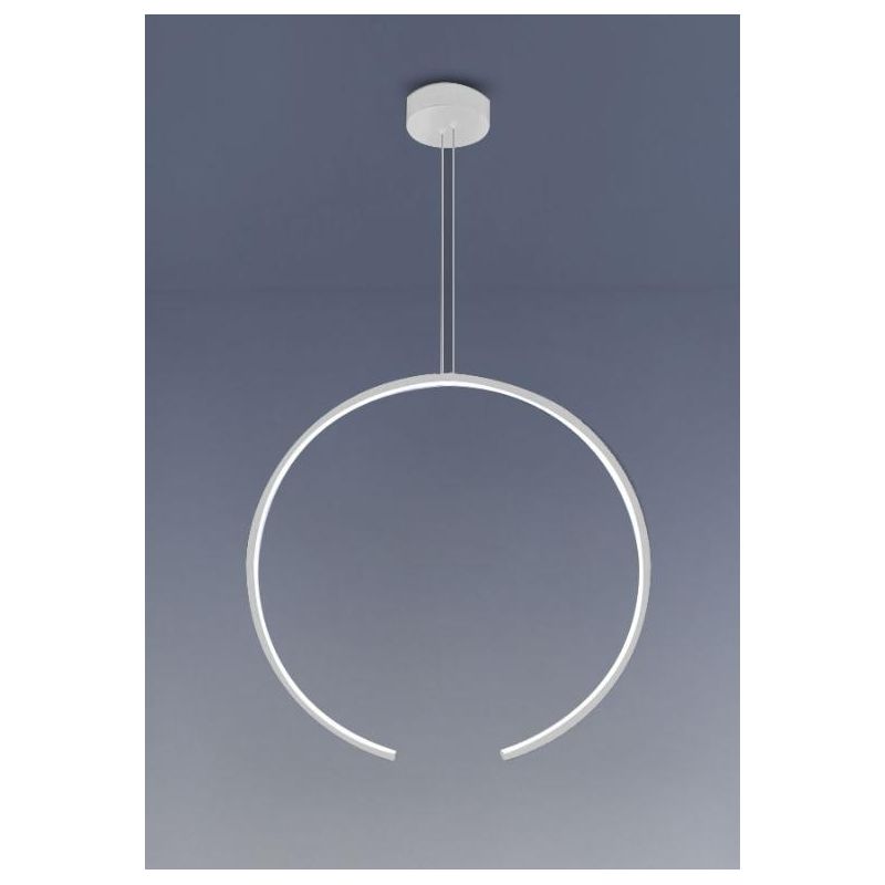 OLYMPIC SOSPENSIONE SINGOLA MODERNA ALLUMINIO BIANCO O NERO LED 30W LUCE 3000K/4000K Vivida International - Cristalensi Shop Onl